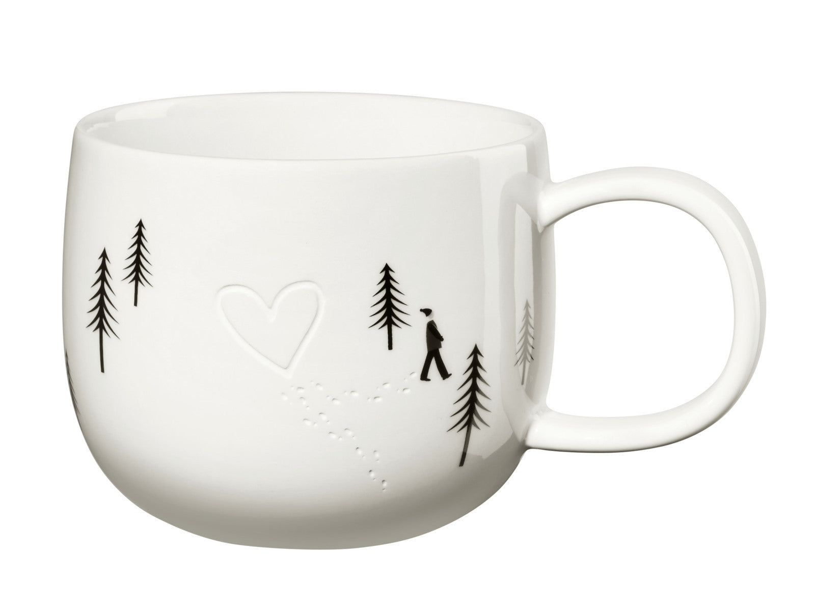 ASA Selection Joy Henkelbecher heart in the snow 10cm