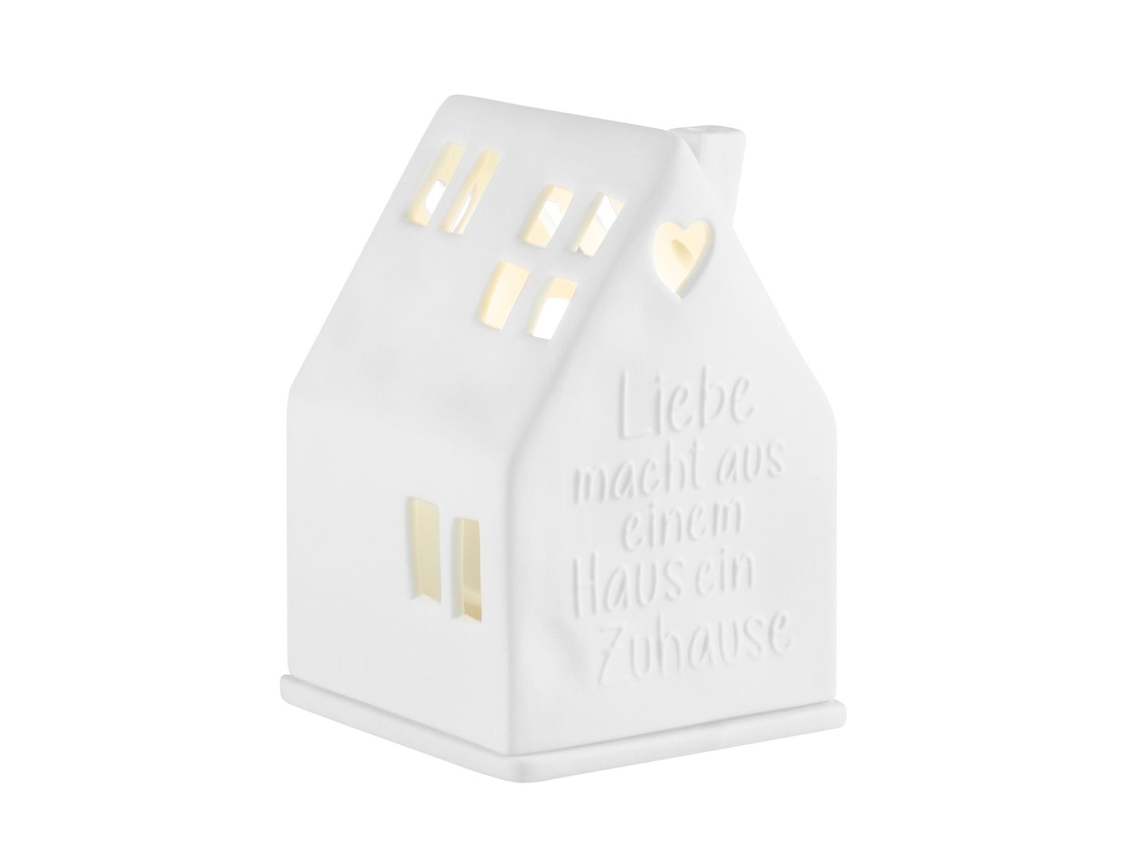 räder Lichthaus Liebe macht aus einem Haus weiß 10,5cm
