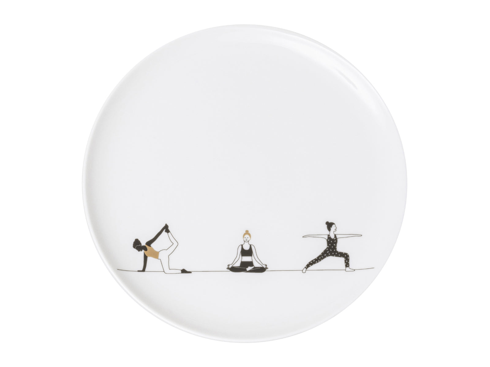 räder Hobby Geschenkteller Yoga weiß 15cm