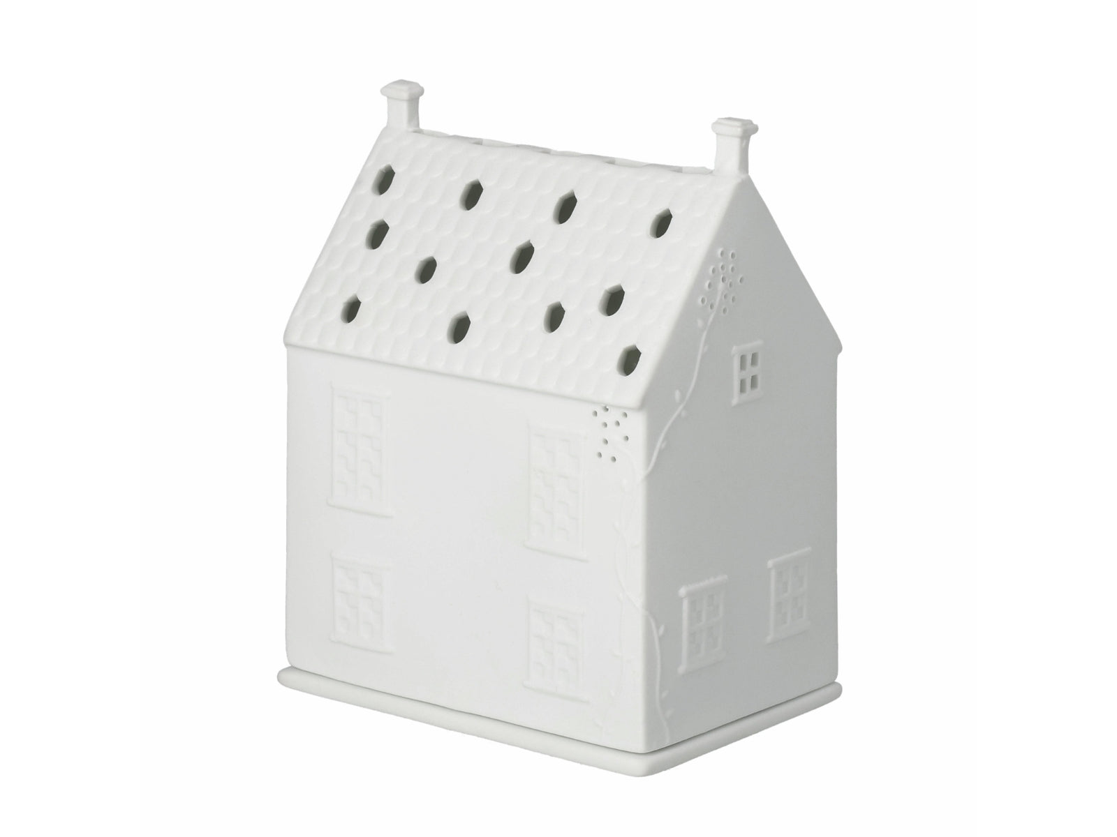 räder Lichthaus mit Ranken Landhäuschen weiß 13cm