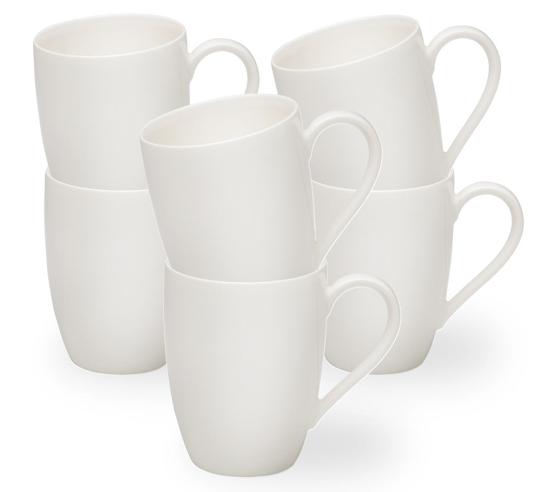 vivo V & B Group Basic White Becher mit Henkel Set 6tlg