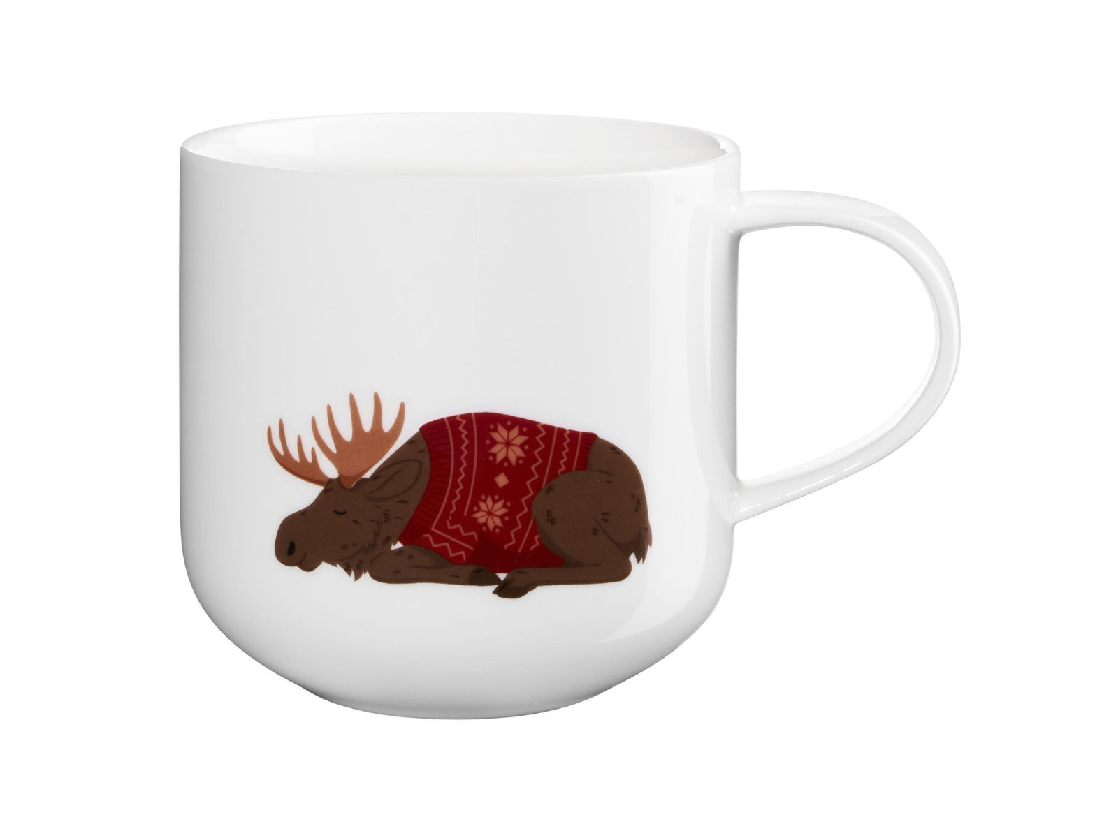 ASA xmas Henkelbecher Moose weiß 0,4l - Produktbild 2