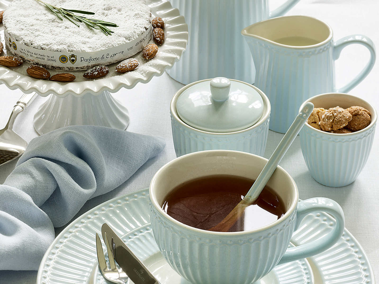 Greengate Alice Speiseteller pale blue 26,5 cm Set6 - Produktbild 2