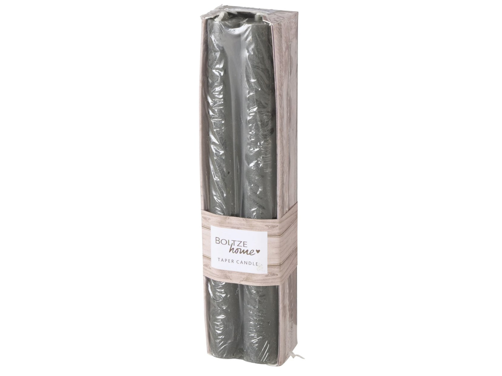 Boltze Melia Stabkerze grau 20cm 4tlg