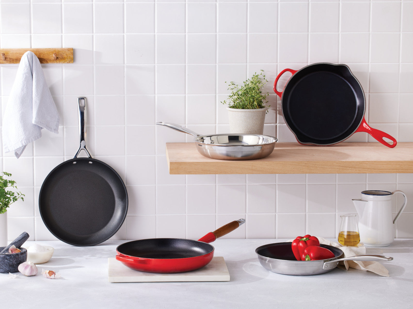 Le Creuset Brat- und Servierpfanne Signature rund flint 30cm - Produktbild 7