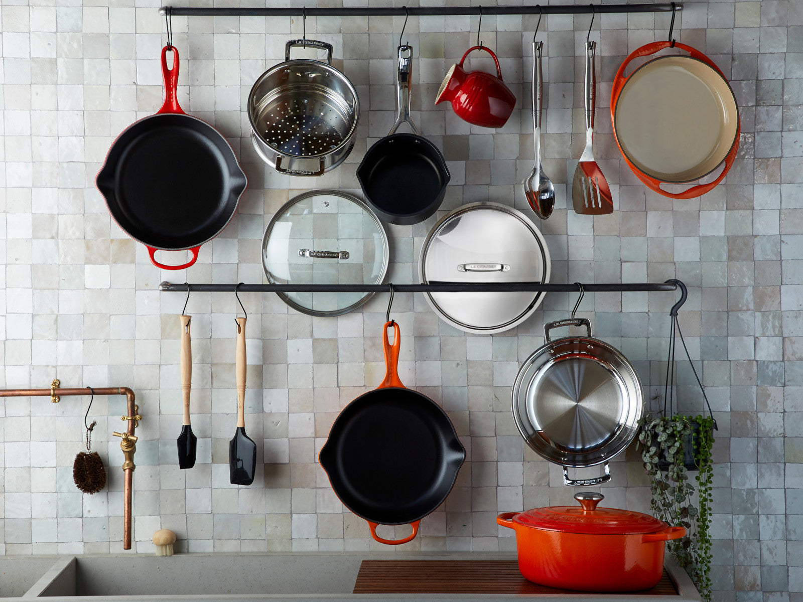 Le Creuset Brat- und Servierpfanne Signature rund azure 30cm - Produktbild 8