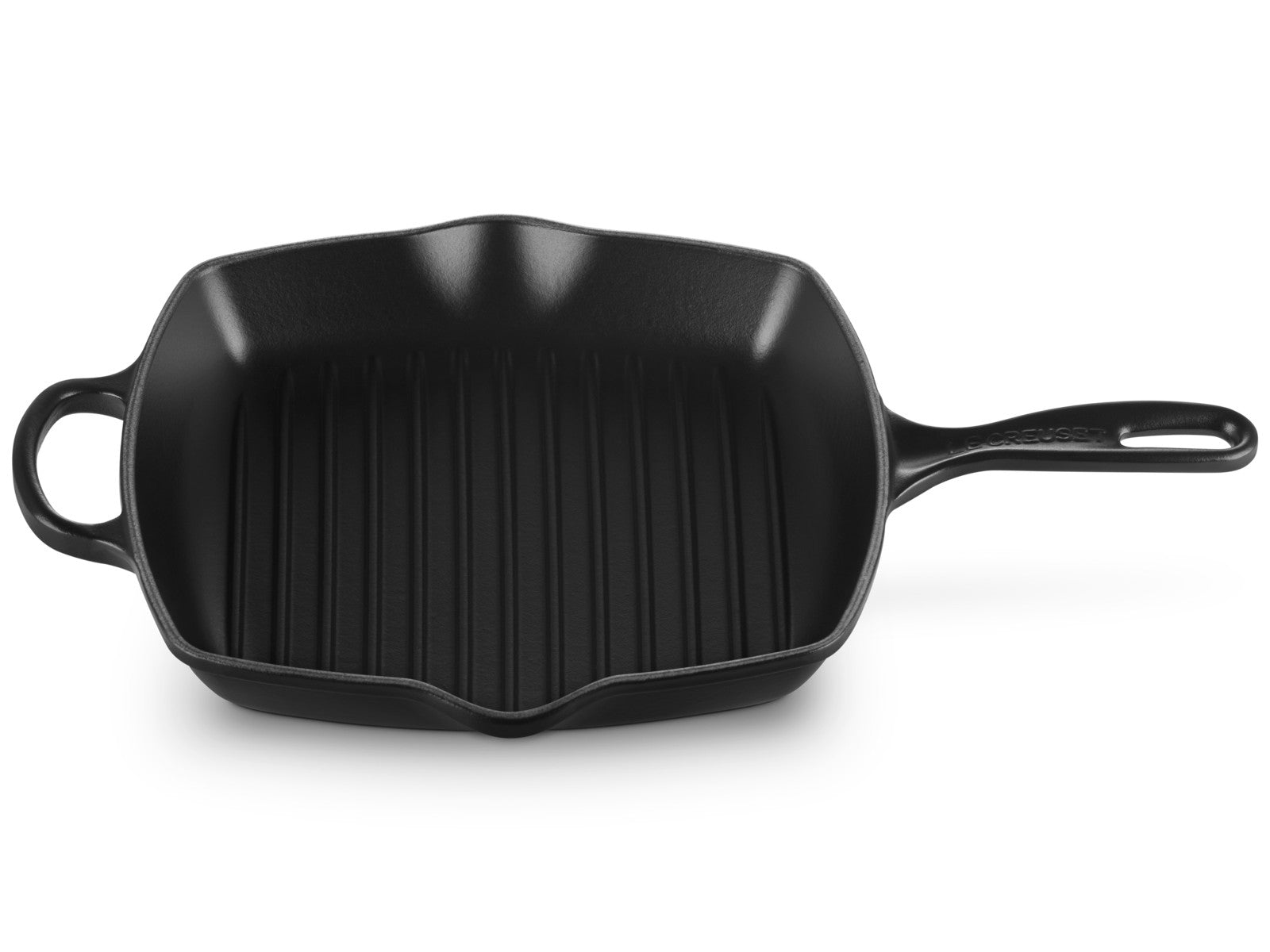 Le Creuset Grillpfanne Signature quadratisch schwarz matt 26cm - Produktbild 2
