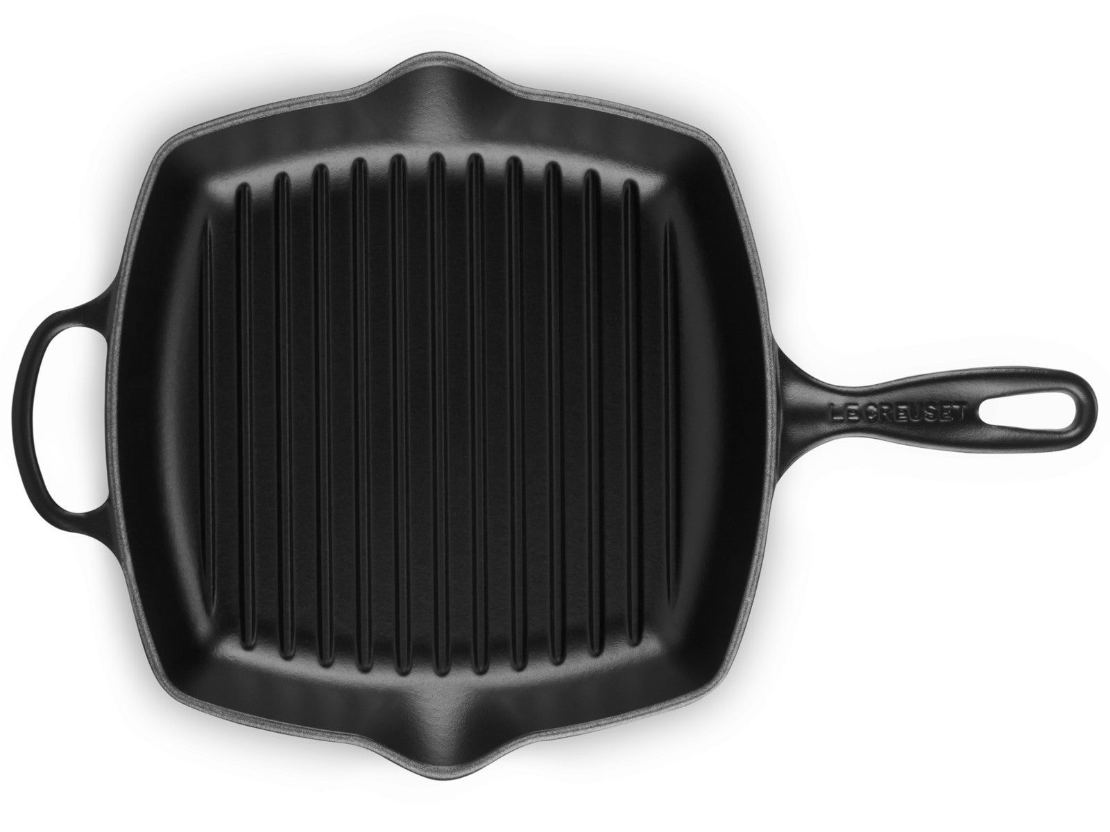 Le Creuset Grillpfanne Signature quadratisch schwarz matt 26cm - Produktbild 4