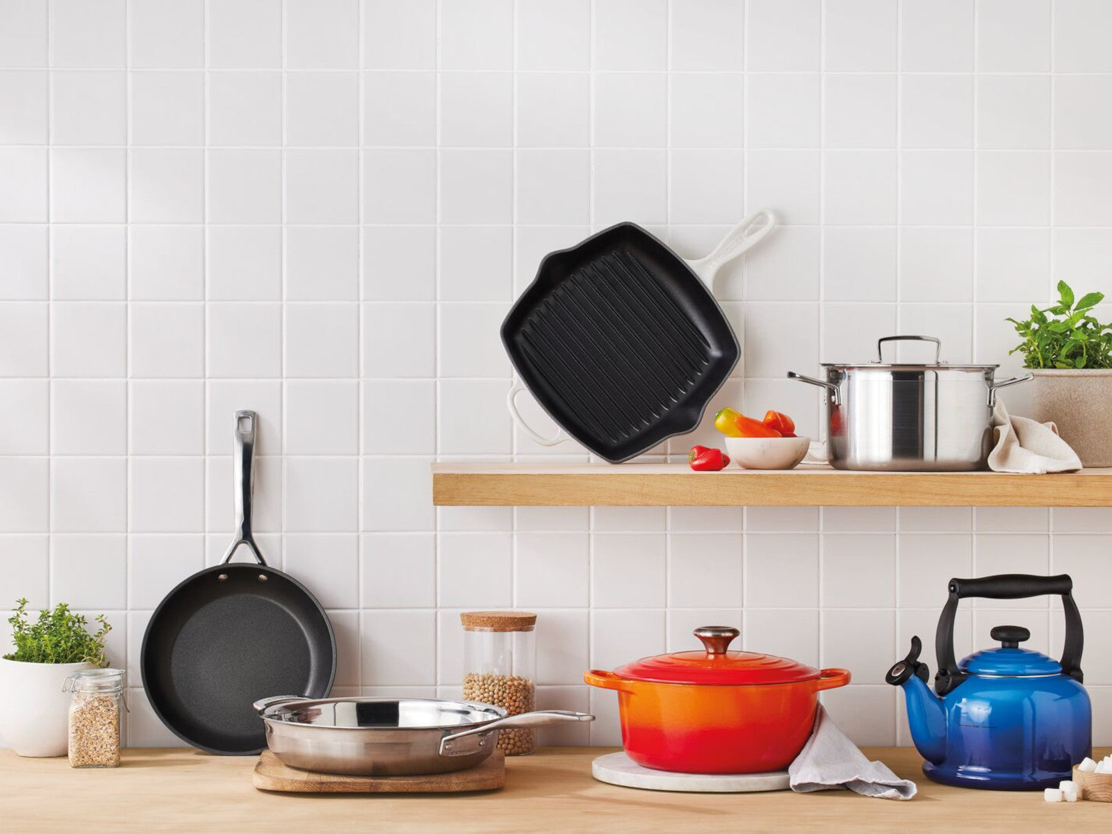 Le Creuset Bräter La Marmite Signature rund ofenrot 24cm - Produktbild 8