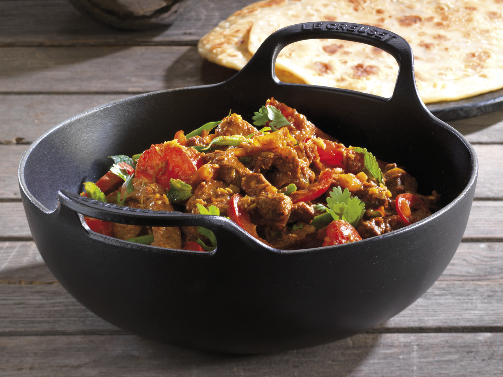 Le Creuset Balti Dish Tradition rund flint 24cm - Produktbild 6