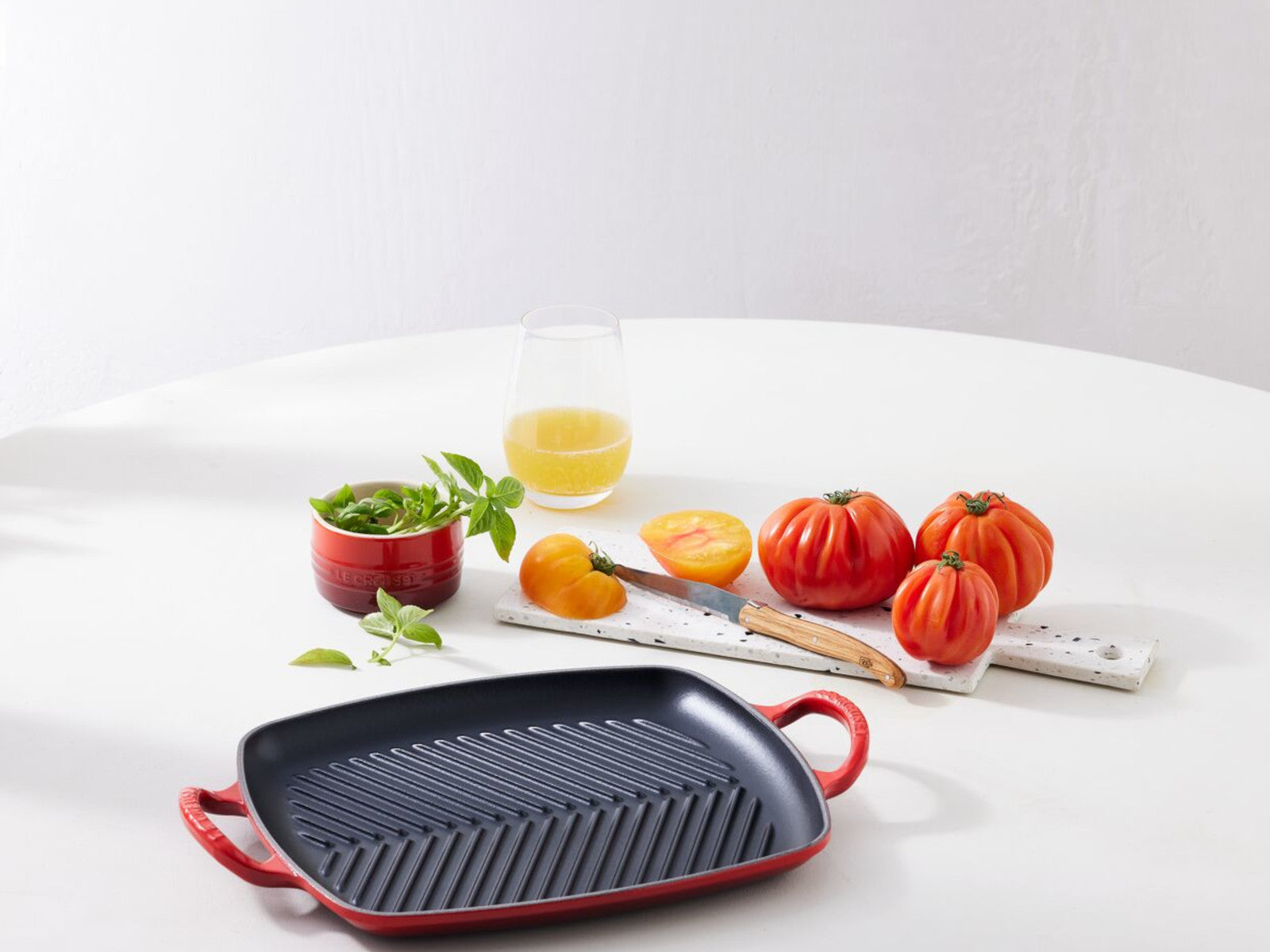 Le Creuset Grillplatte Signature rechteckig kirschrot 30cm - Produktbild 6