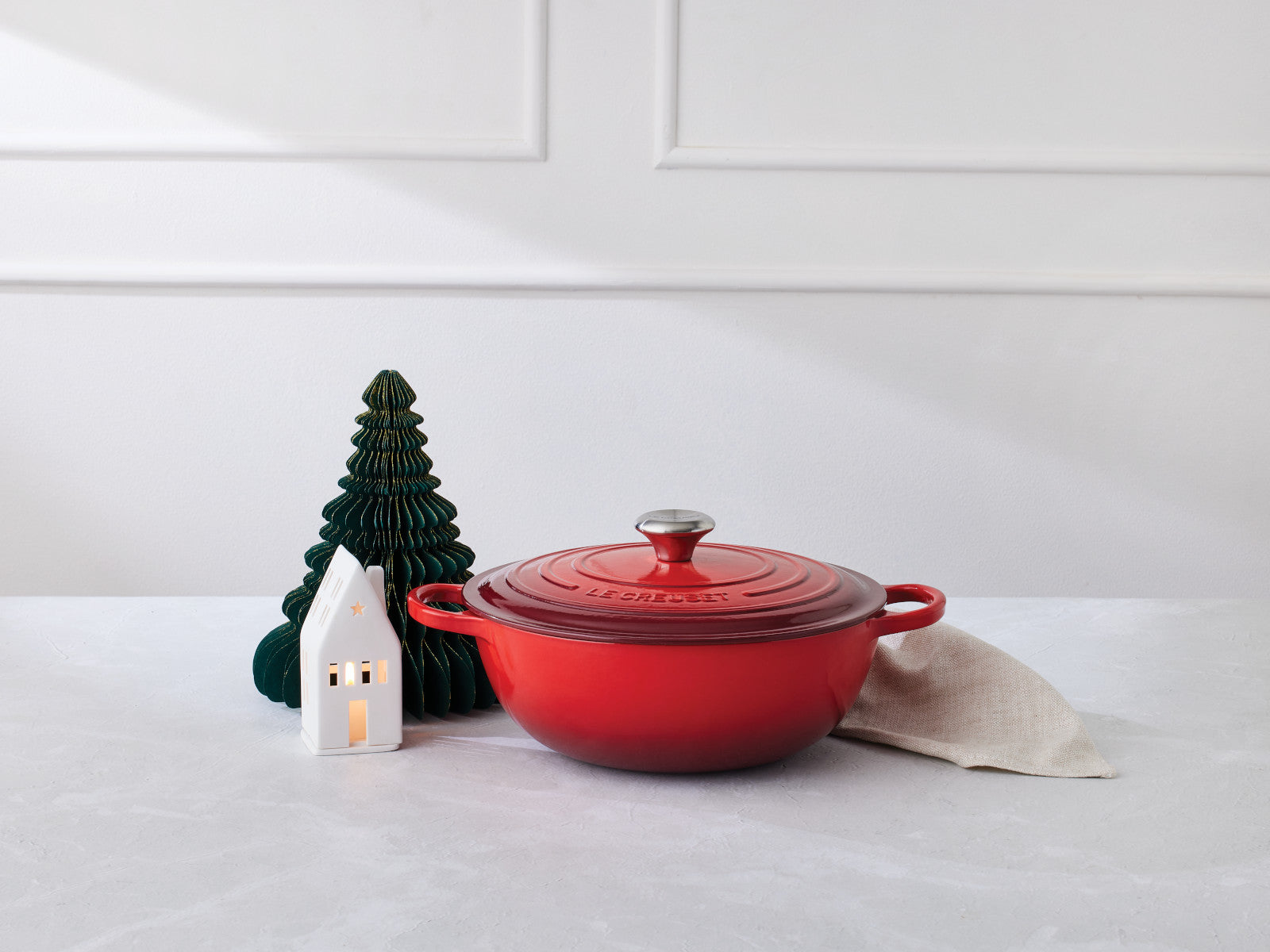 Le Creuset Bräter La Marmite Signature rund schwarz matt 28cm - Produktbild 7