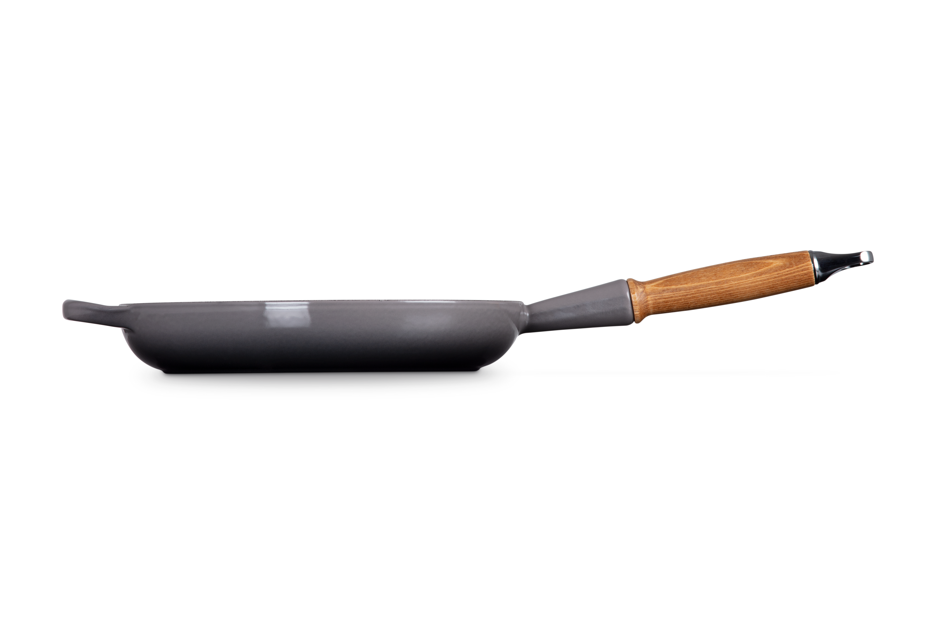 Le Creuset Brat- und Servierpfanne Signature mit Holzgriff flint 26cm - Produktbild 5