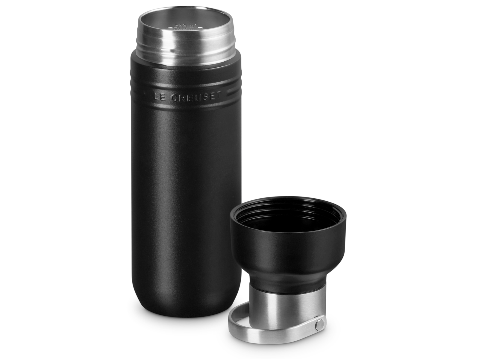Le Creuset On The Go Trinkflasche schwarz matt 500ml - Produktbild 4