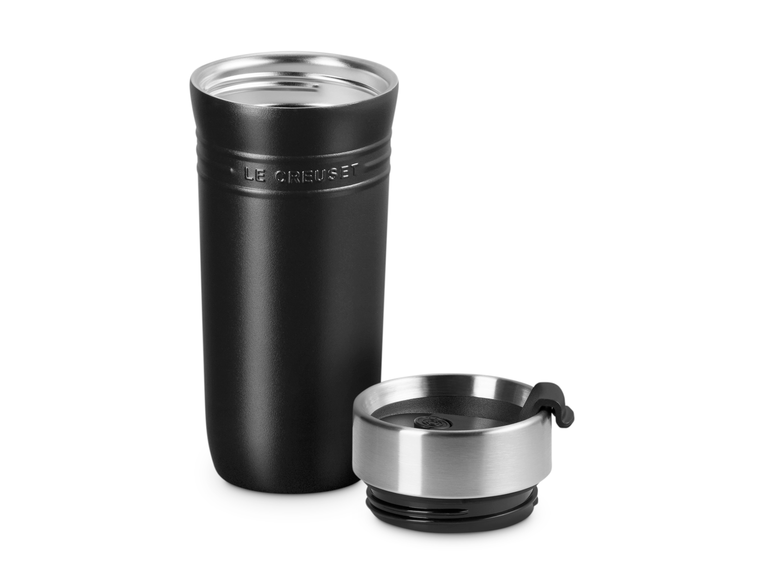 Le Creuset On The Go Thermobecher schwarz matt 350ml - Produktbild 2