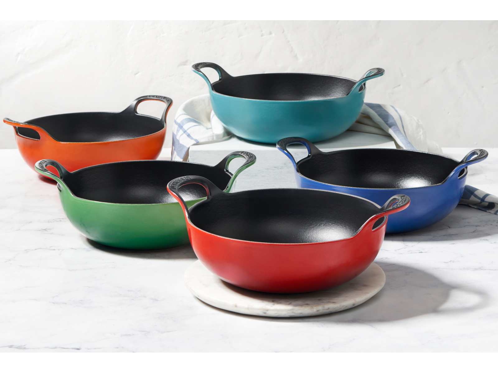 Le Creuset Balti Dish Tradition rund sea salt 24cm - Produktbild 5