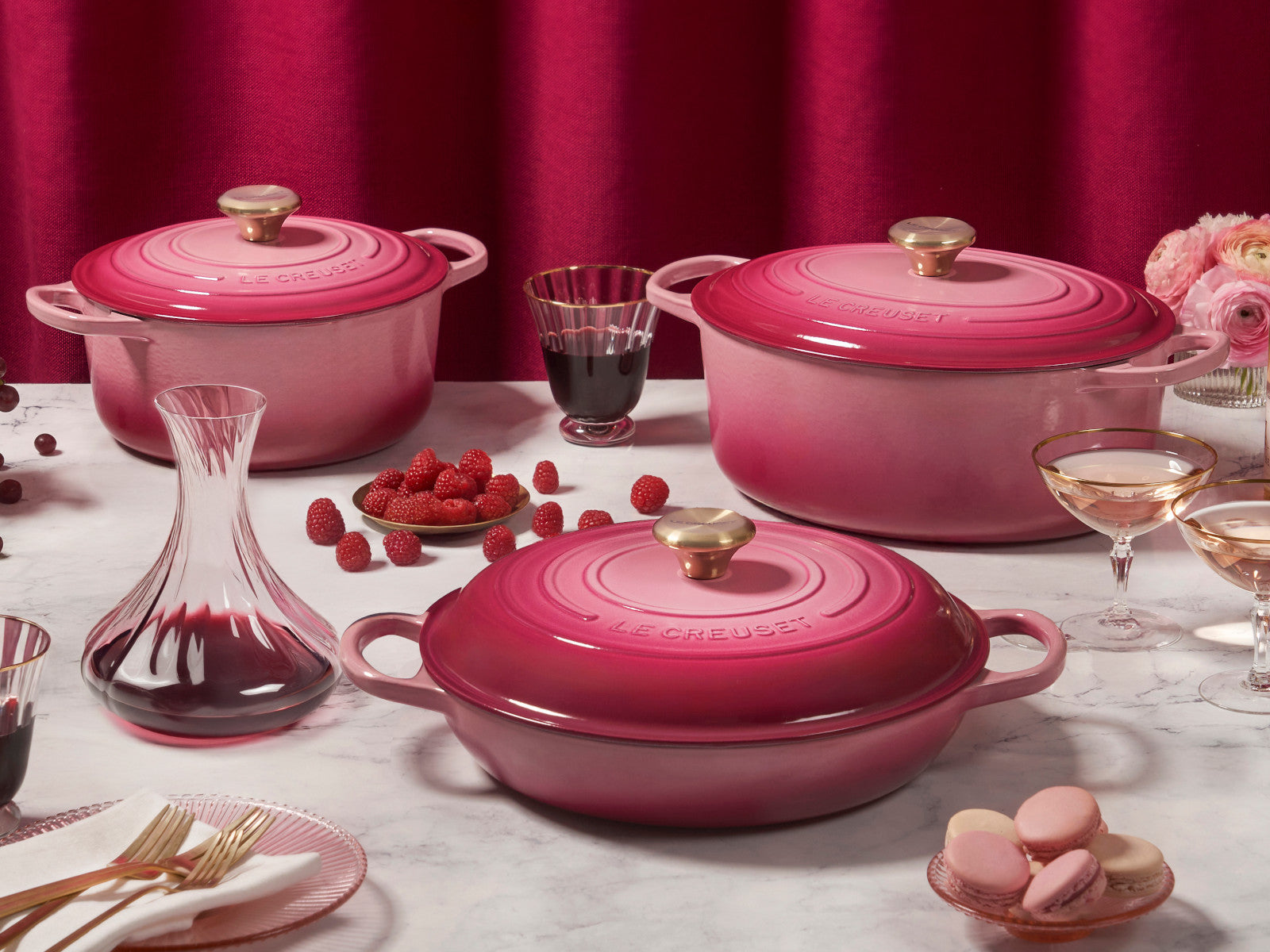 Le Creuset Gourmet-Profitopf Signature rund berry 30cm - Produktbild 7