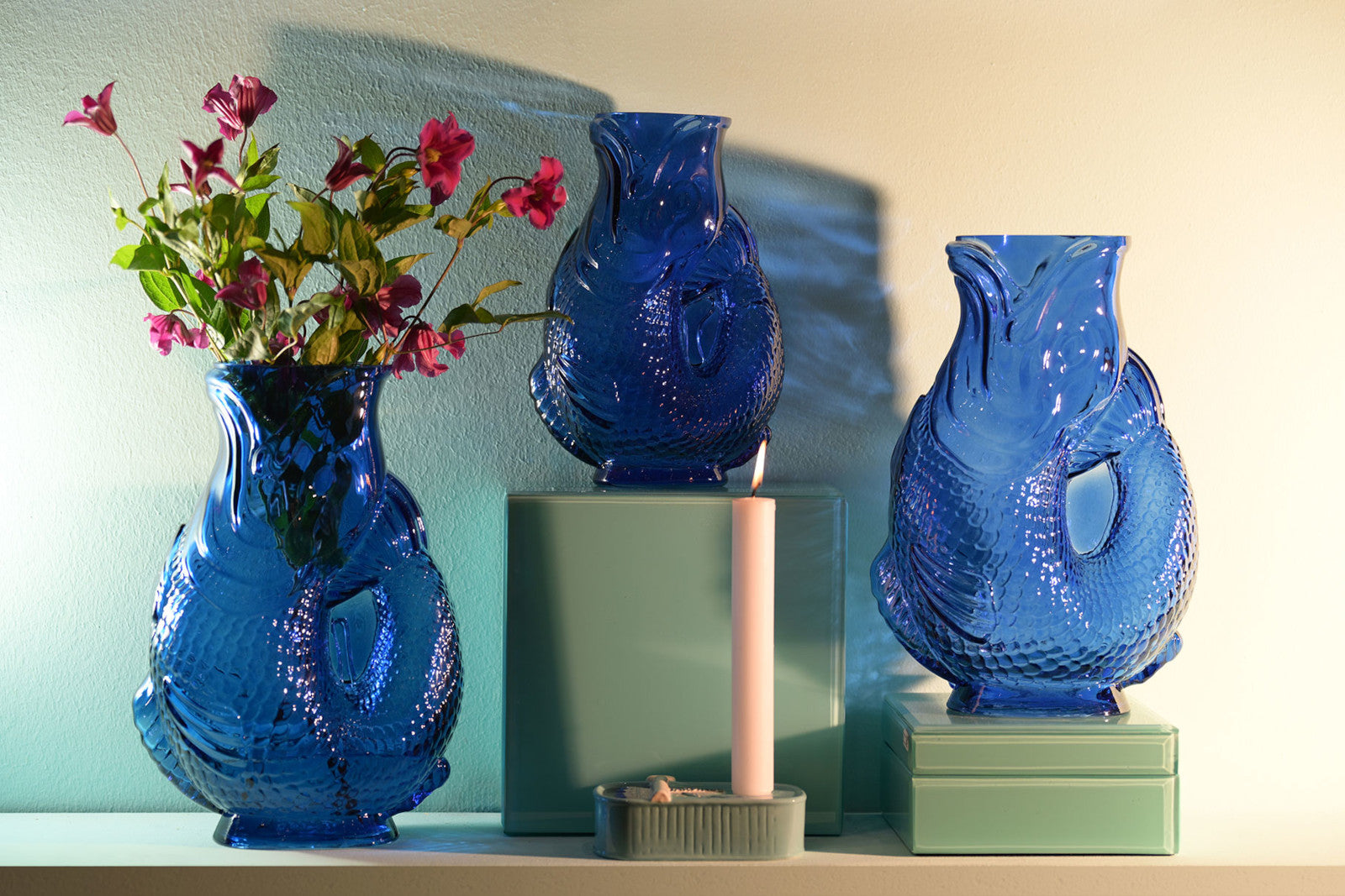 Giftcompany Jacquard Fischvase M blau 30cm - Produktbild 2