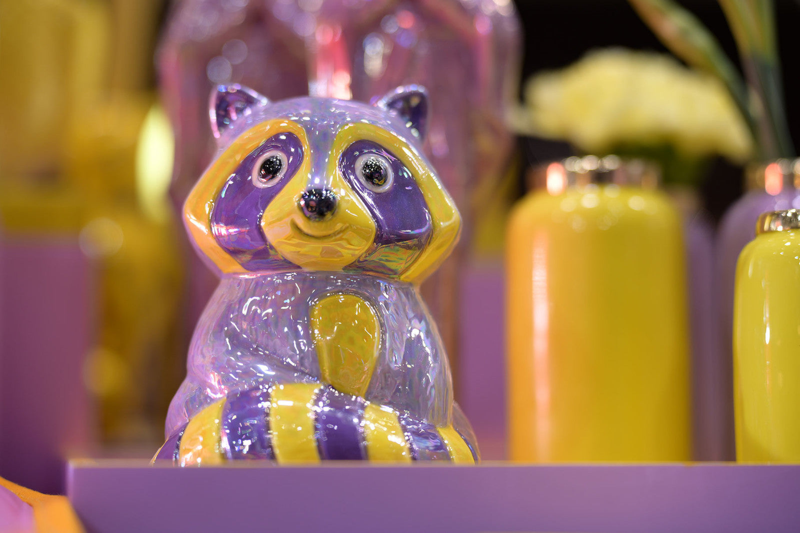 Giftcompany Mignon Vase Waschbär lila 13,6cm - Produktbild 2
