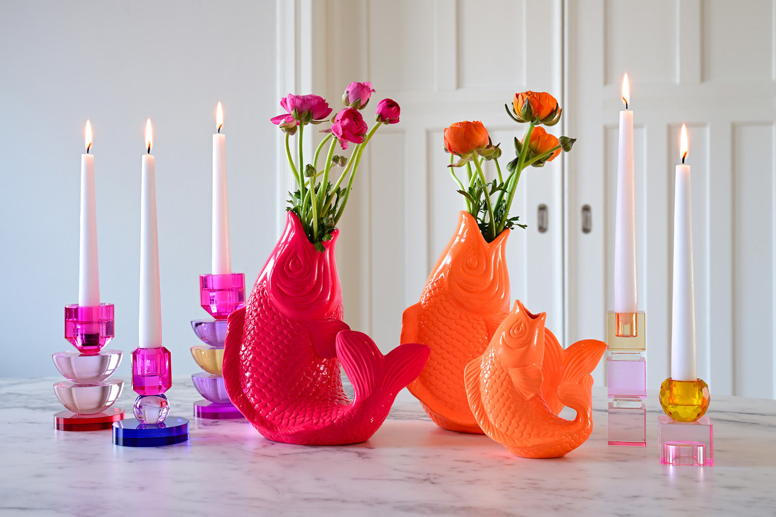 Giftcompany Mamsell Koi Fisch Vase XS rainbow ocean 15,5cm - Produktbild 2