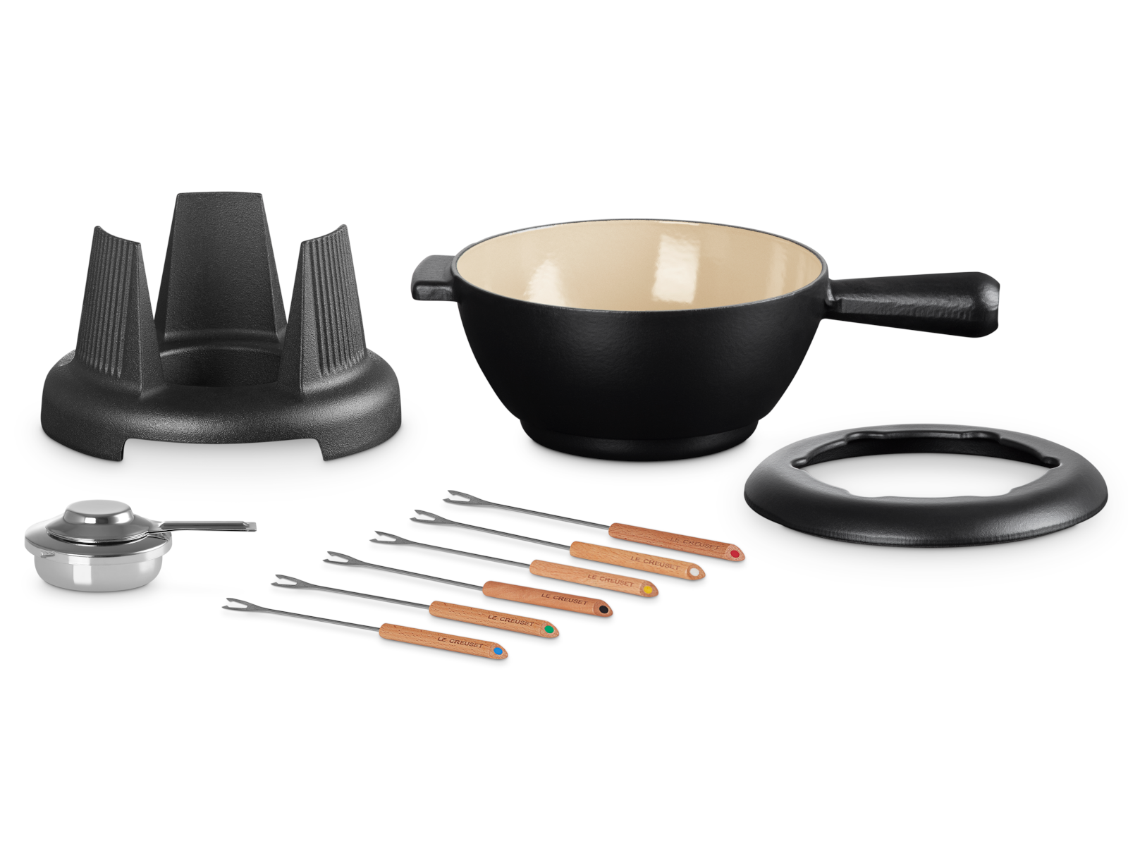 Le Creuset Käsefondue schwarz matt 2l - Produktbild 2