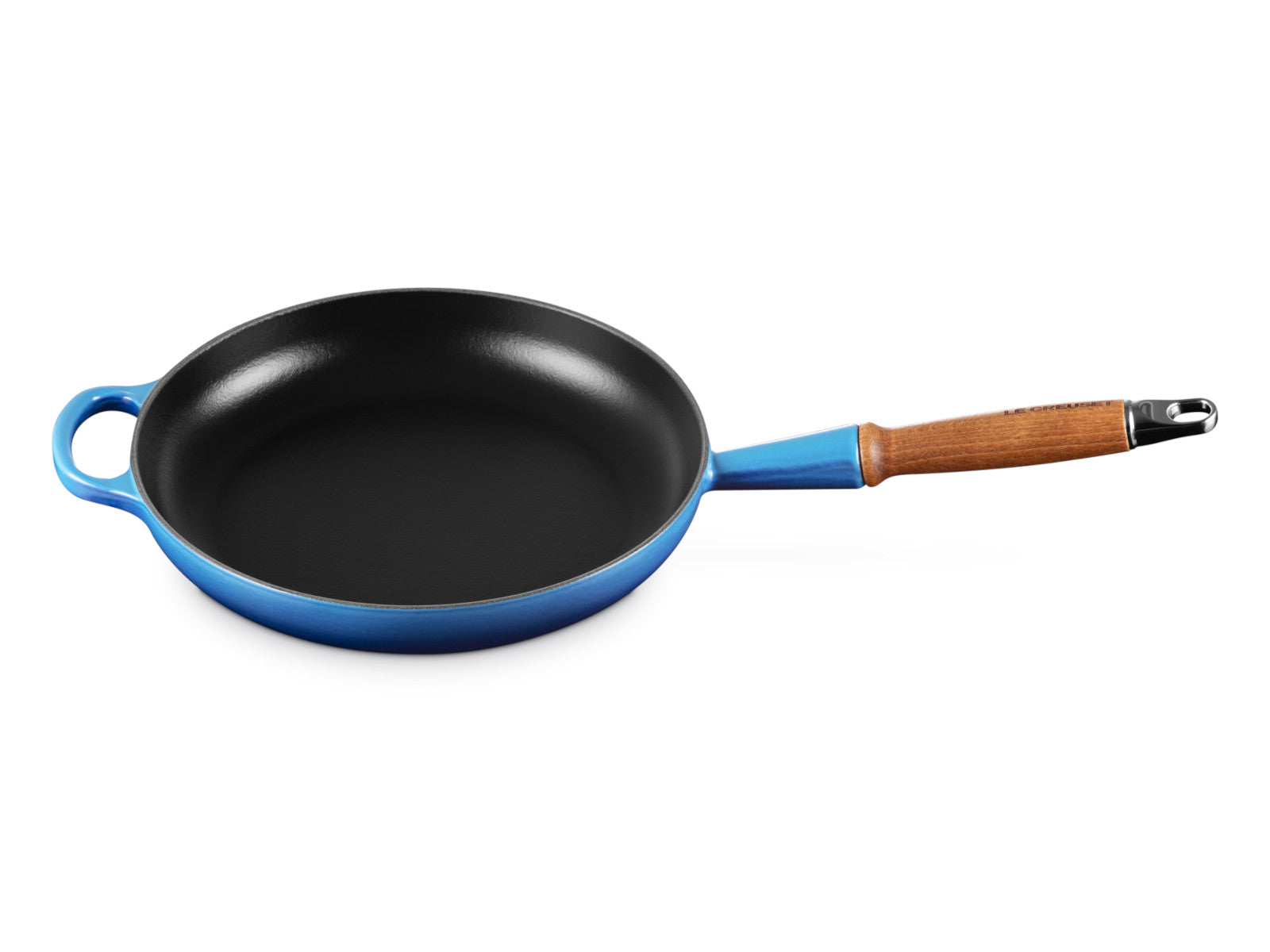 Le Creuset Brat- und Servierpfanne Signature mit Holzgriff azure 26cm - Produktbild 2