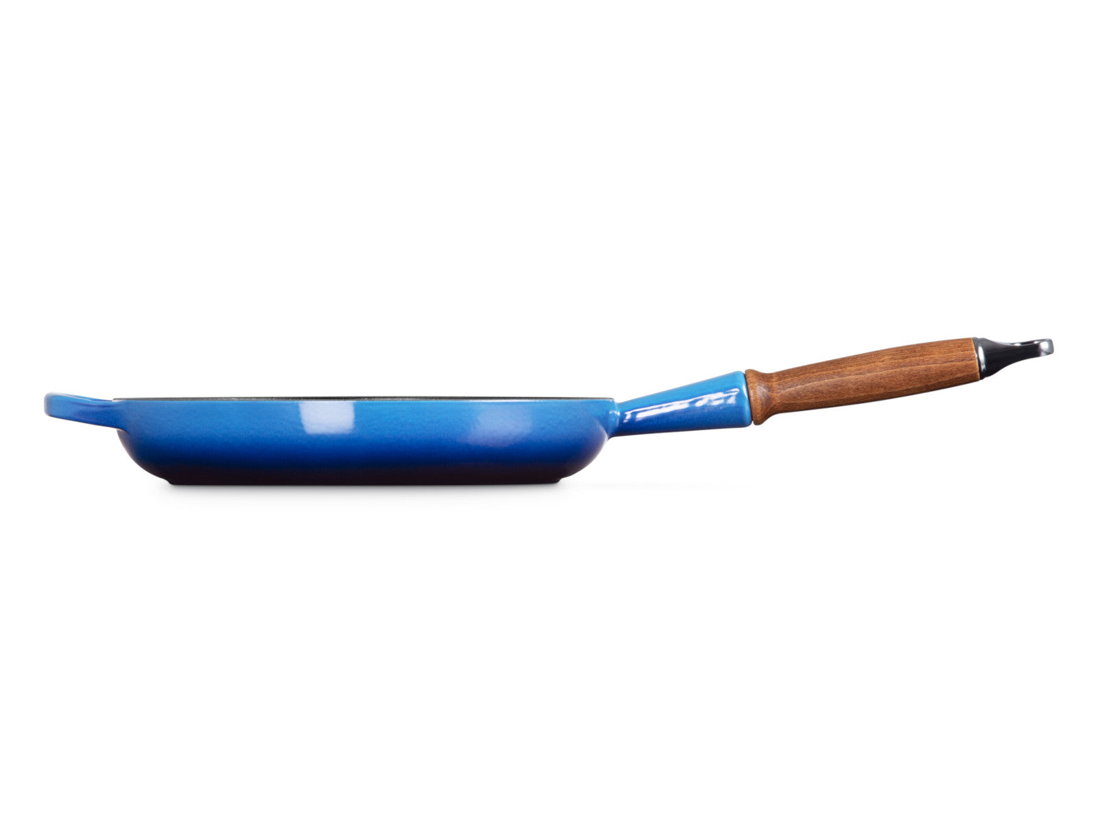 Le Creuset Brat- und Servierpfanne Signature mit Holzgriff azure 26cm - Produktbild 5