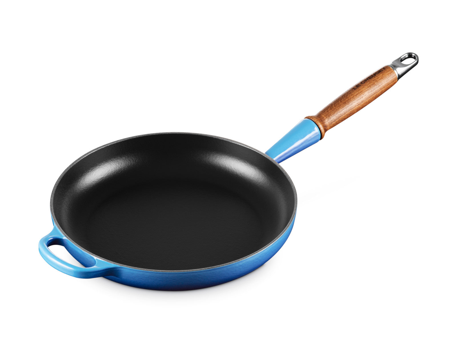 Le Creuset Brat- und Servierpfanne Signature mit Holzgriff azure 26cm - Produktbild 4