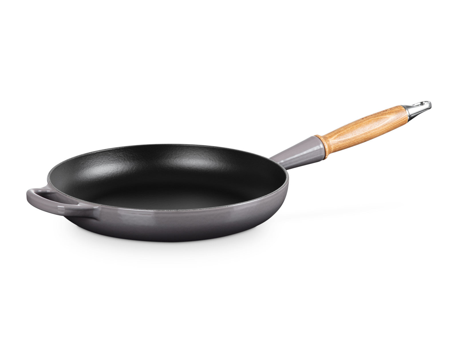 Le Creuset Brat- und Servierpfanne Signature mit Holzgriff flint 26cm - Produktbild 2