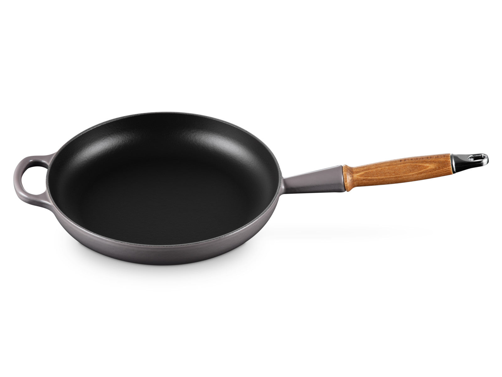 Le Creuset Brat- und Servierpfanne Signature mit Holzgriff flint 26cm - Produktbild 4