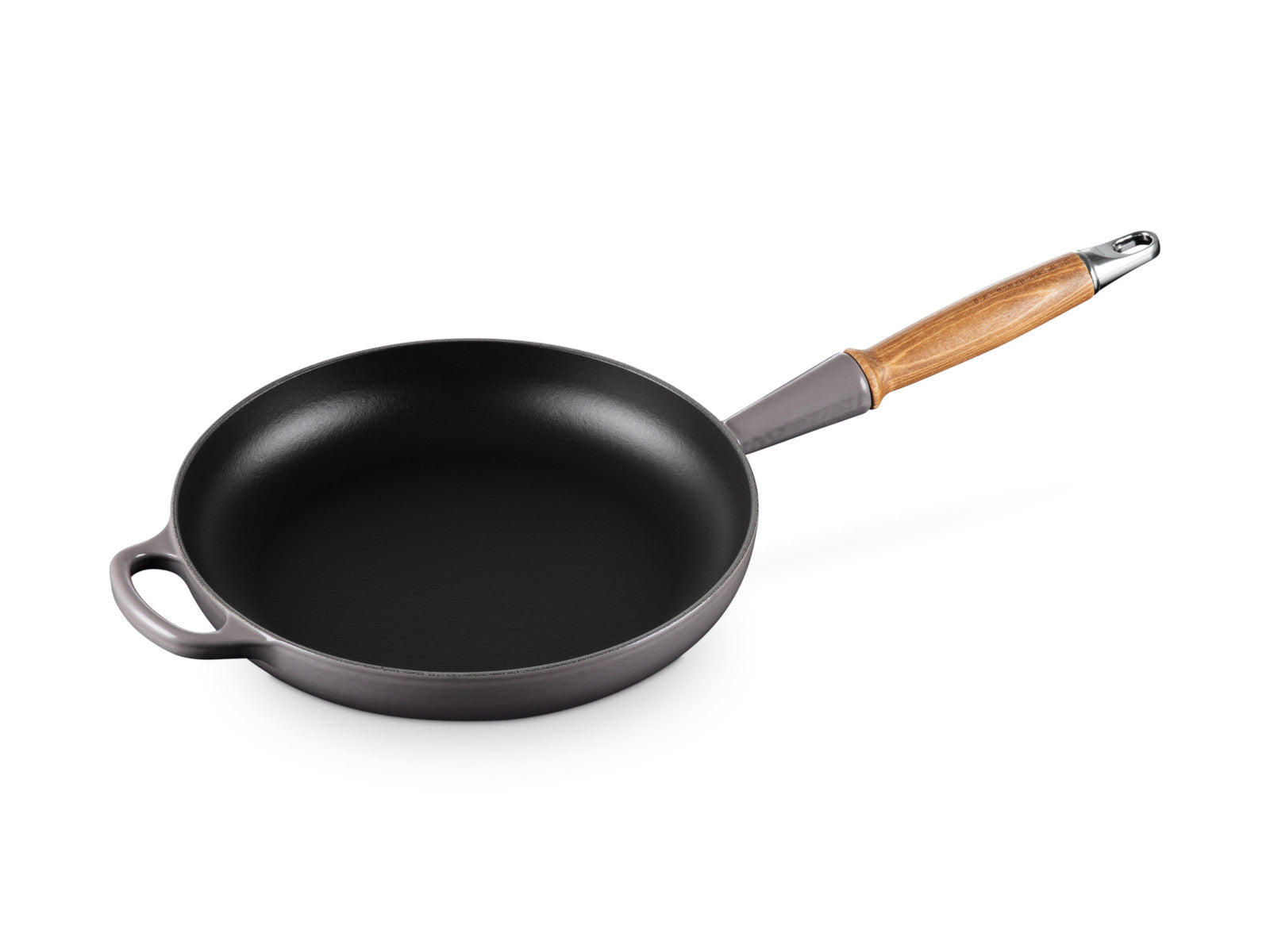Le Creuset Brat- und Servierpfanne Signature mit Holzgriff flint 26cm - Produktbild 3