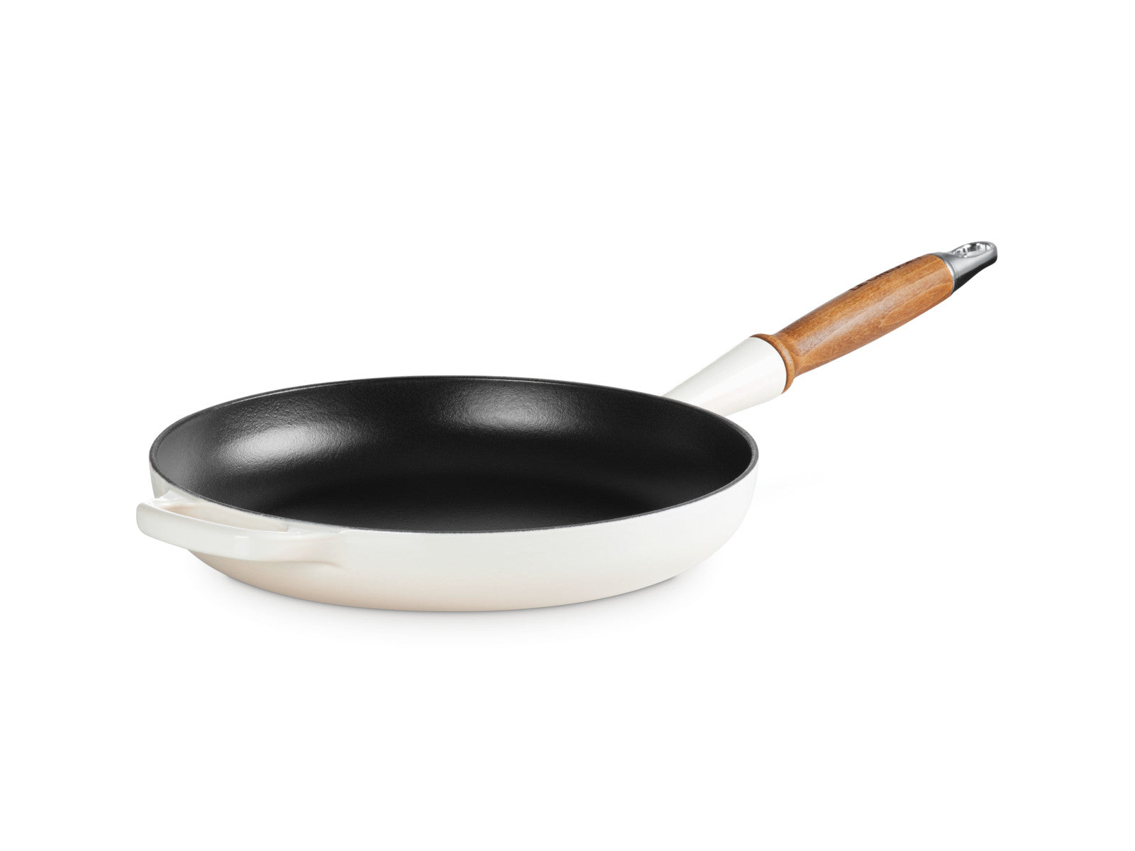 Le Creuset Brat- und Servierpfanne Signature mit Holzgriff meringue 26cm - Produktbild 3