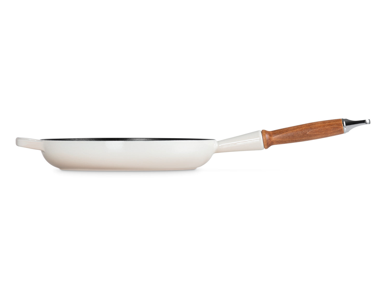 Le Creuset Brat- und Servierpfanne Signature mit Holzgriff meringue 26cm - Produktbild 5