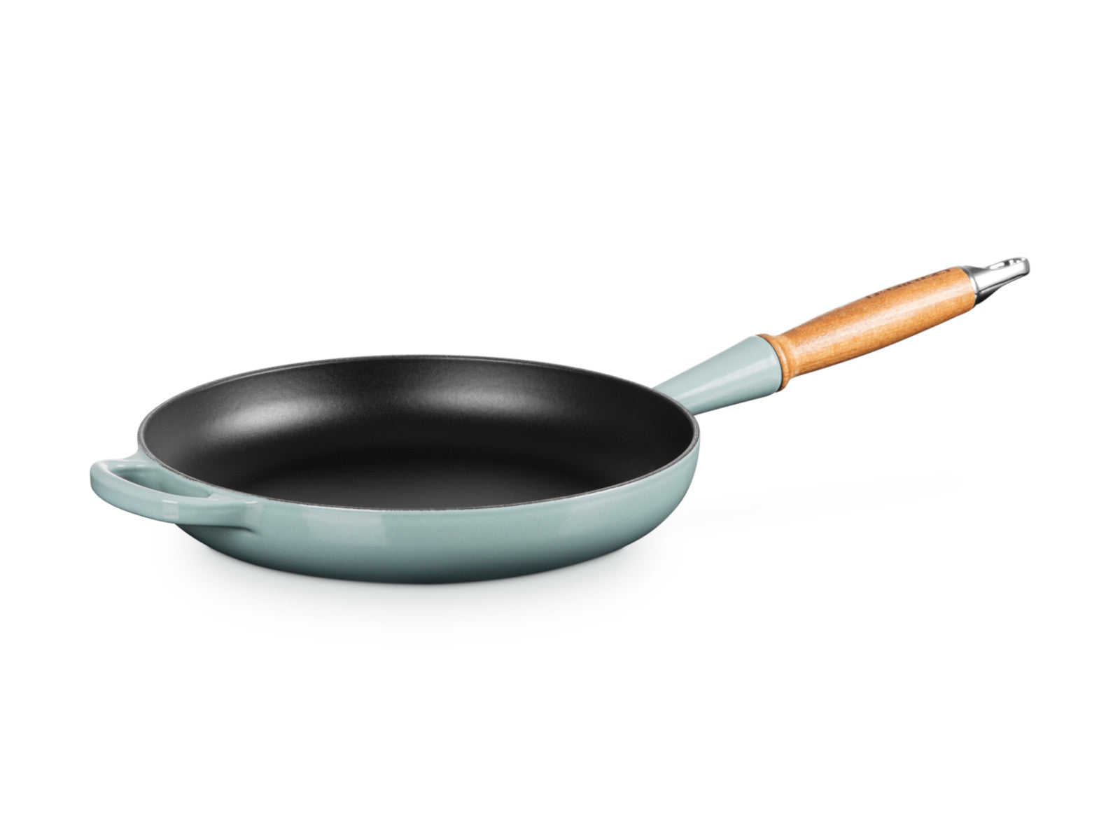 Le Creuset Brat- und Servierpfanne Signature mit Holzgriff sea salt 26cm - Produktbild 3