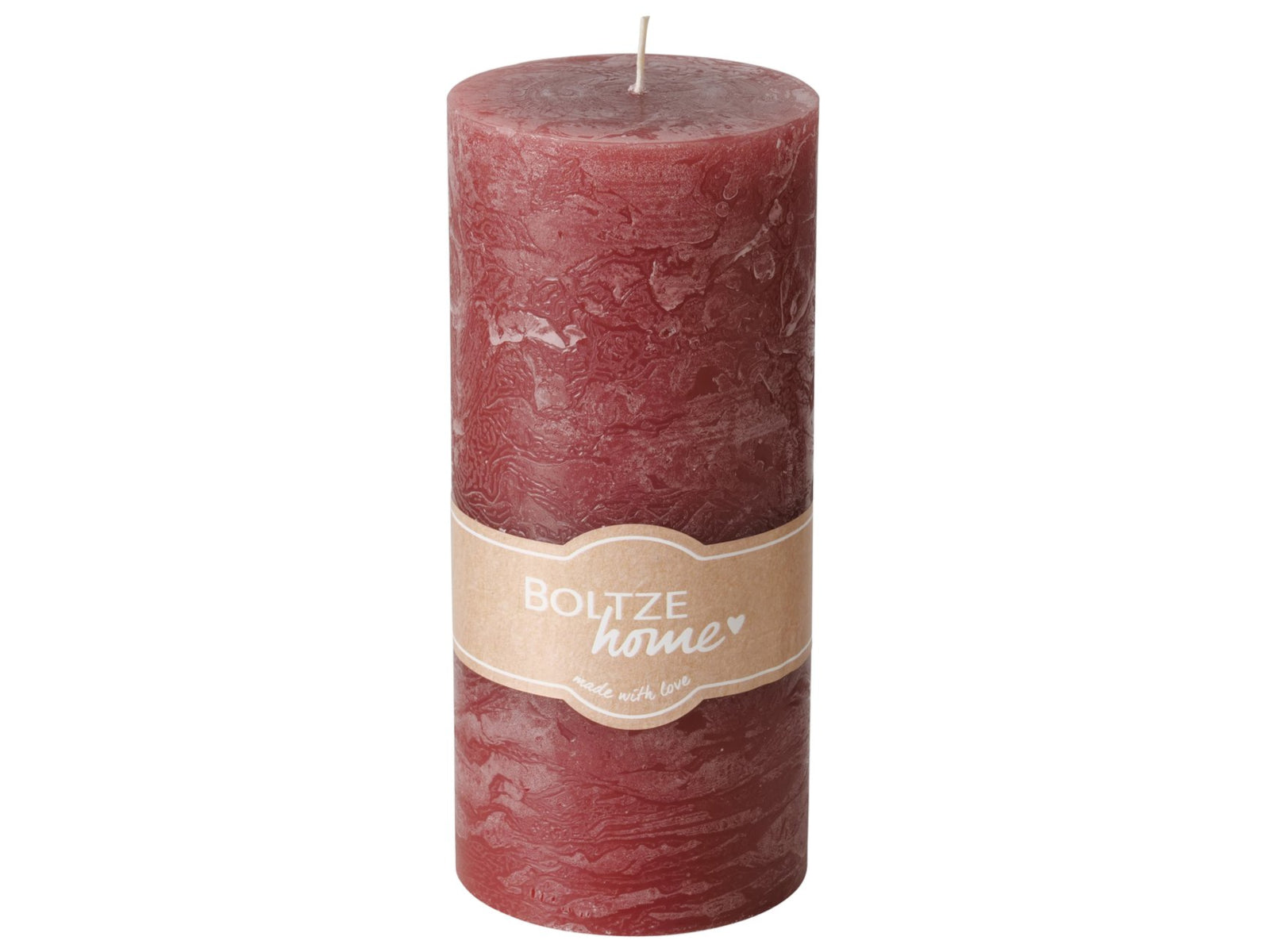 Boltze Casual Stumpenkerze rosa 15cm (1 Stück)