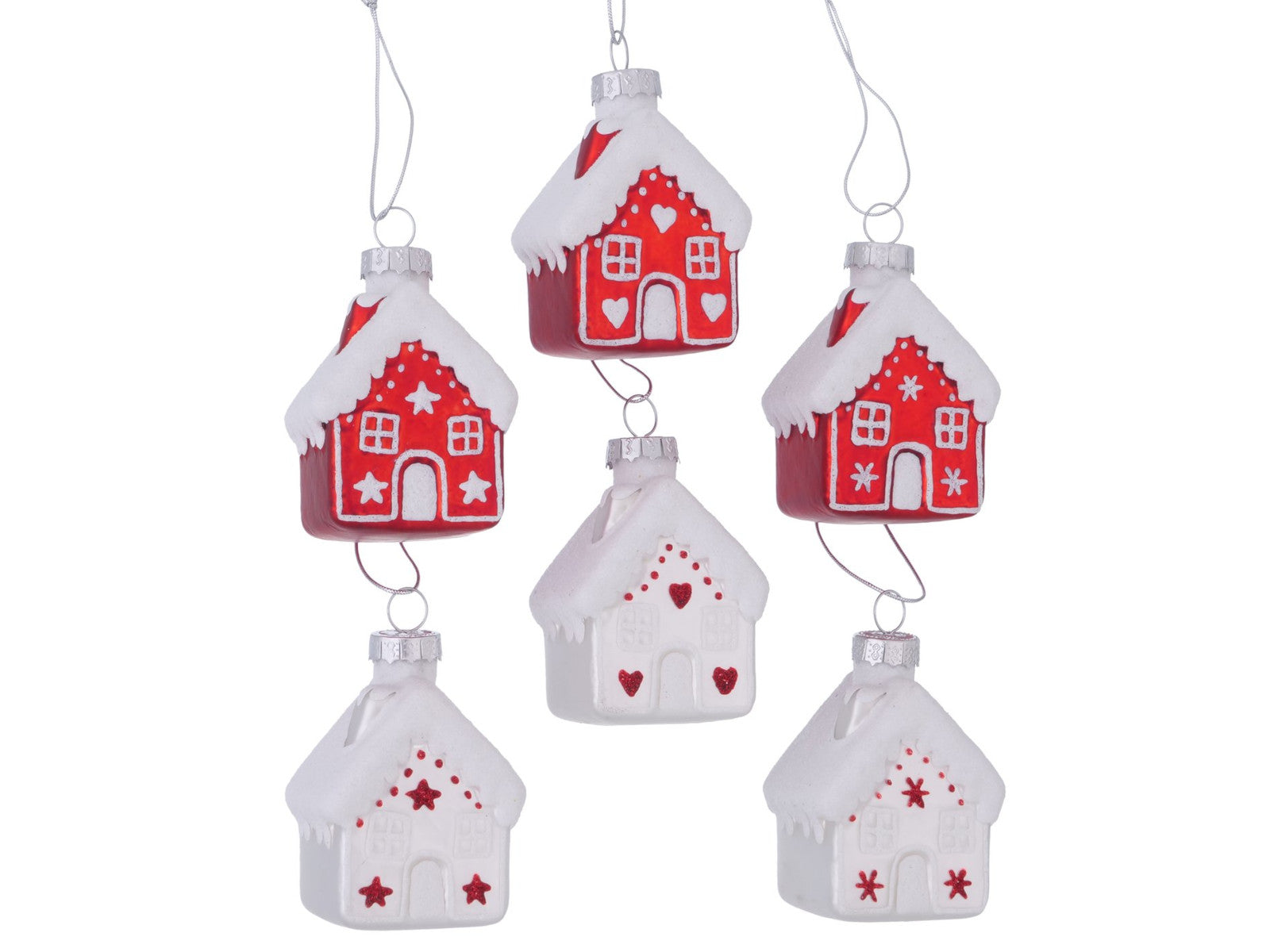 Boltze Nellas Haus Weihnachtsanhänger sort. 7,5cm (1 Stück)