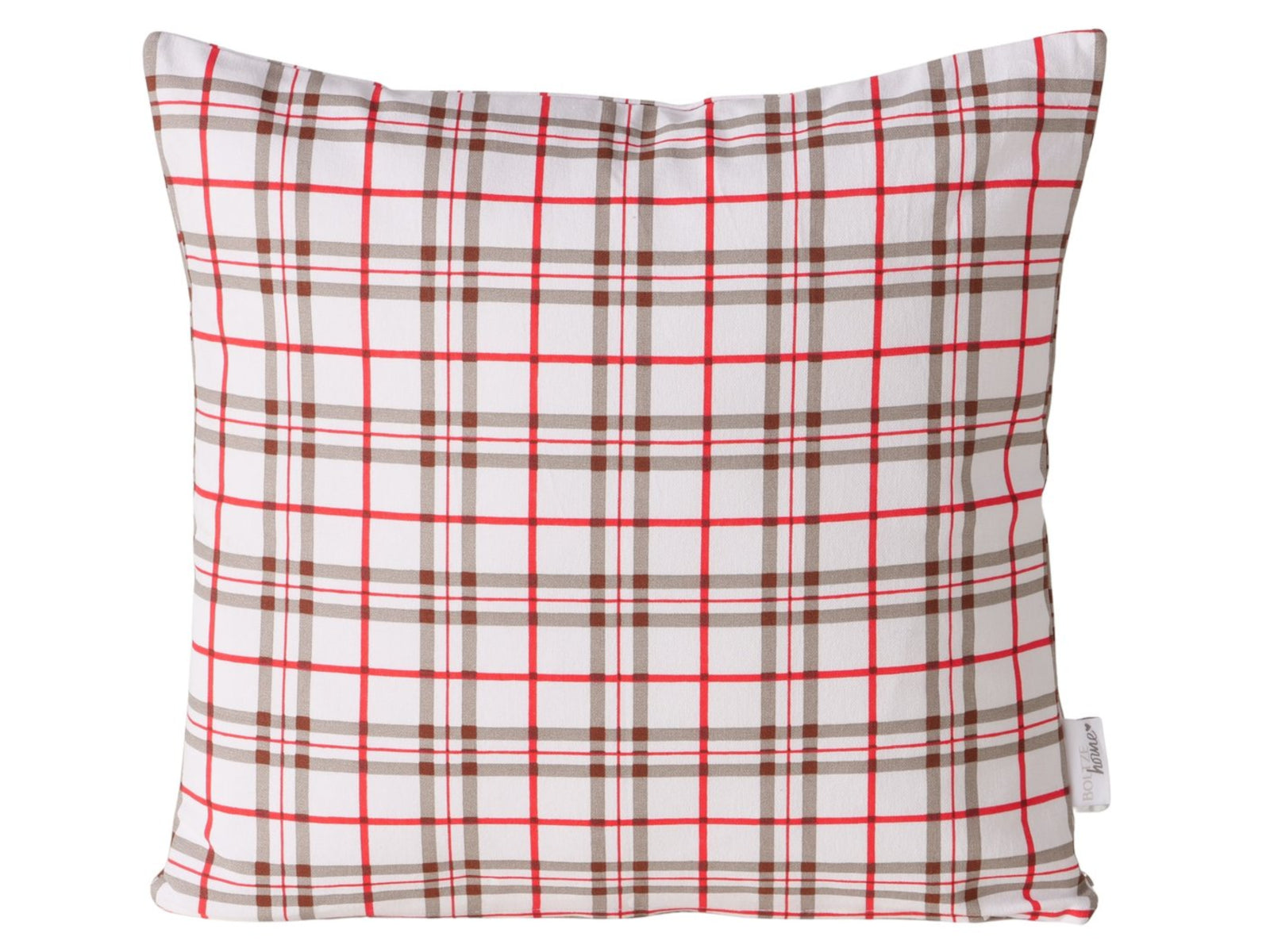Boltze Kitzbühl Kissen beige/rot 40x40cm (1 Stück)