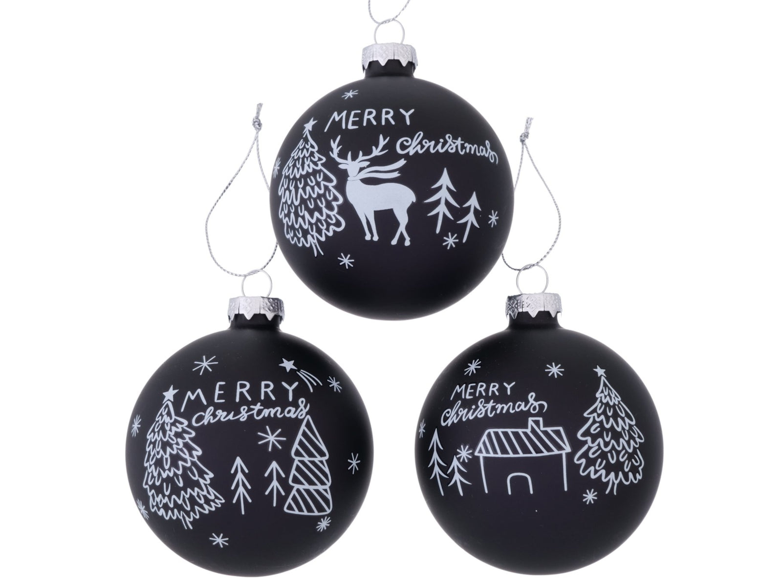 Boltze Credo Weihnachtskugel sortiert mehrfarbig 8cm (1 Stück)