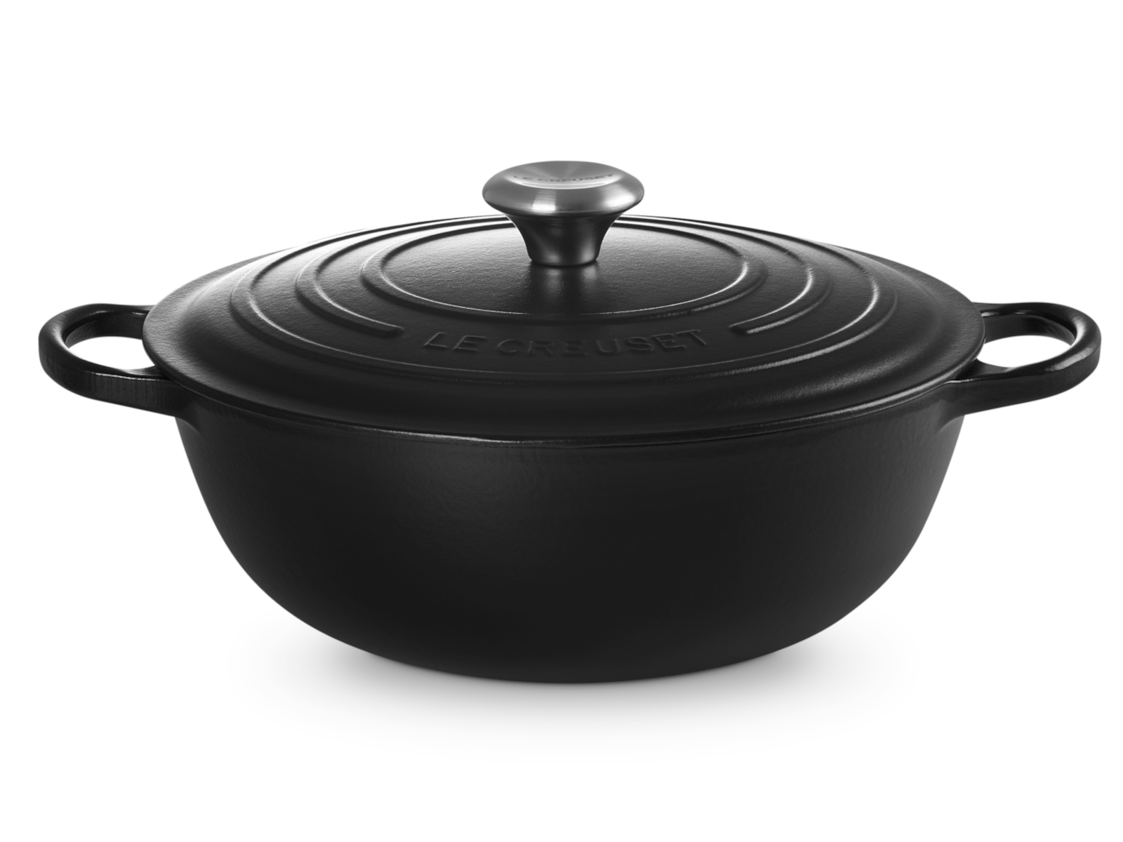 Le Creuset Bräter La Marmite Signature rund schwarz matt 28cm - Produktbild 5