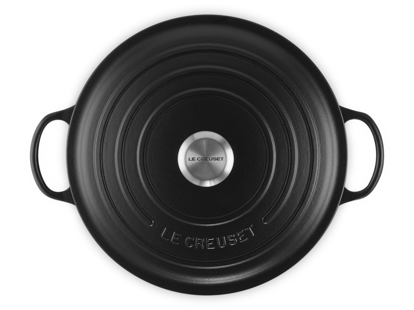 Le Creuset Bräter La Marmite Signature rund schwarz matt 28cm - Produktbild 3