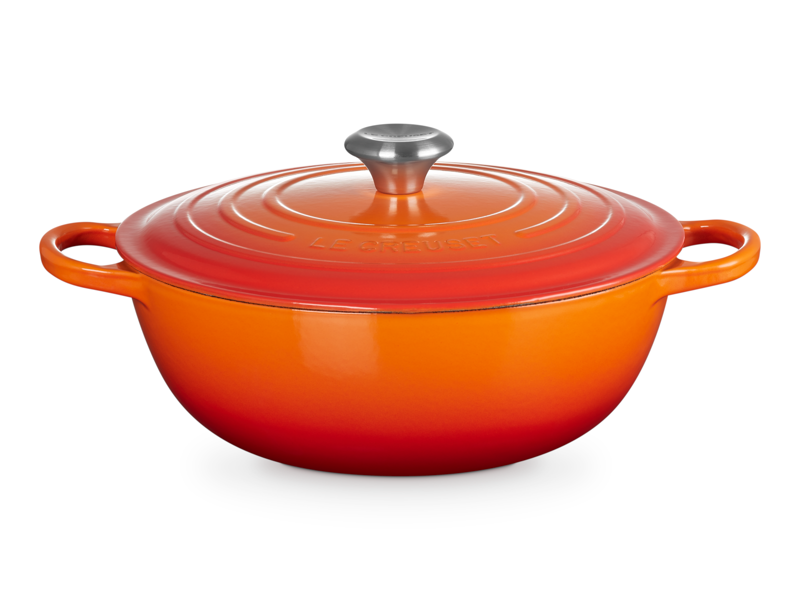 Le Creuset Bräter La Marmite Signature rund ofenrot 28cm - Produktbild 2