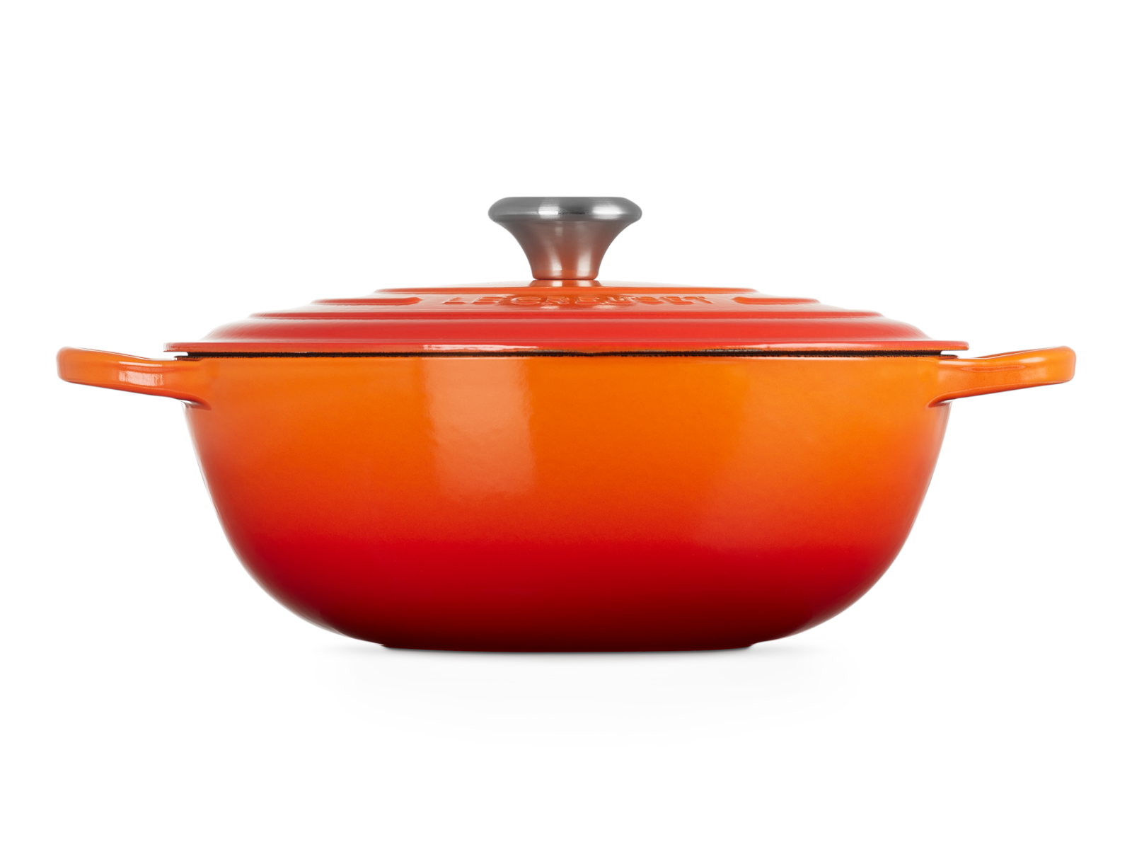 Le Creuset Bräter La Marmite Signature rund ofenrot 28cm