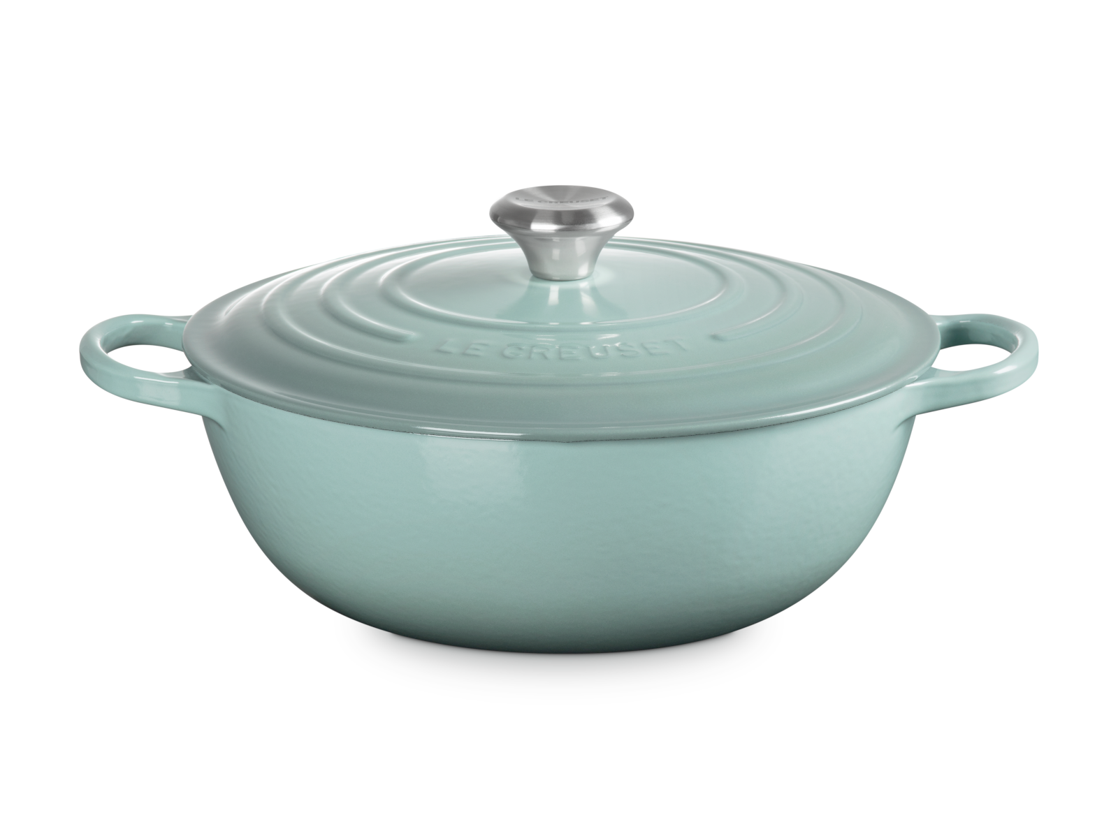 Le Creuset Bräter La Marmite Signature rund sea salt 28cm - Produktbild 2