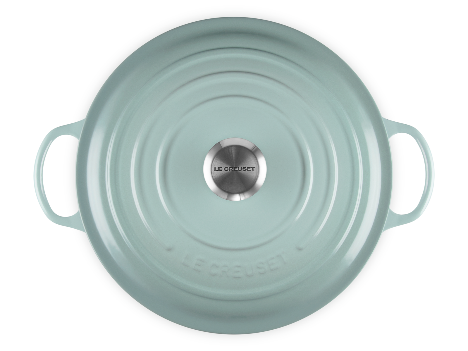 Le Creuset Bräter La Marmite Signature rund sea salt 28cm - Produktbild 3