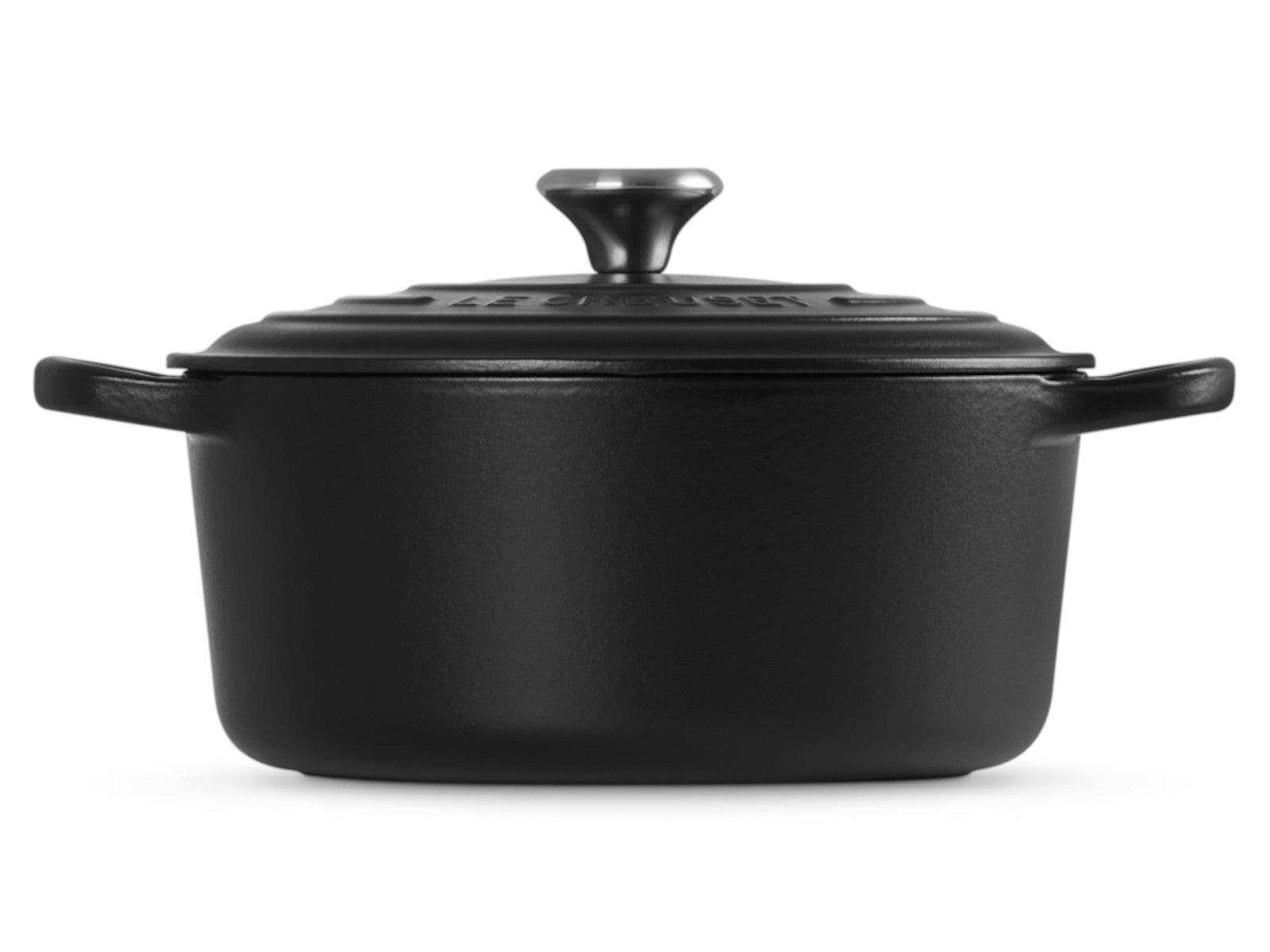 Le Creuset Bräter Signature rund schwarz matt 22cm - Produktbild 3