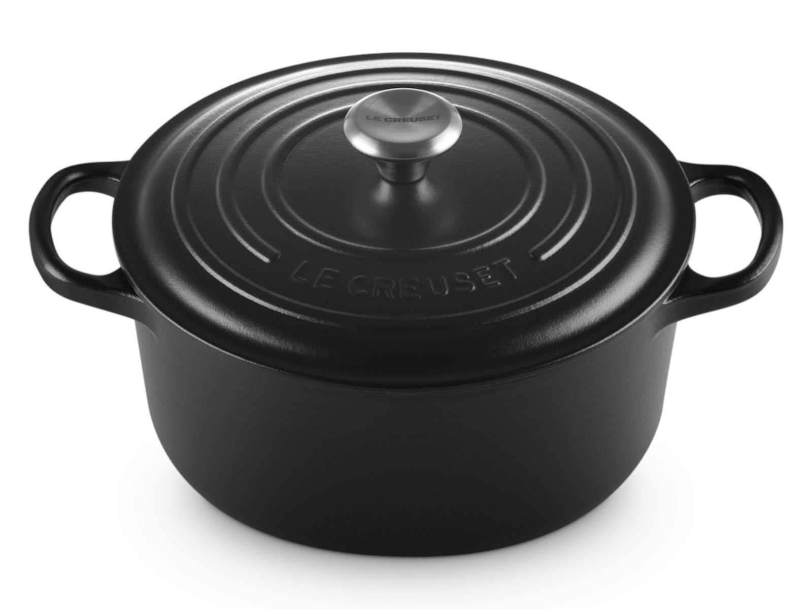Le Creuset Bräter Signature rund schwarz matt 22cm - Produktbild 2