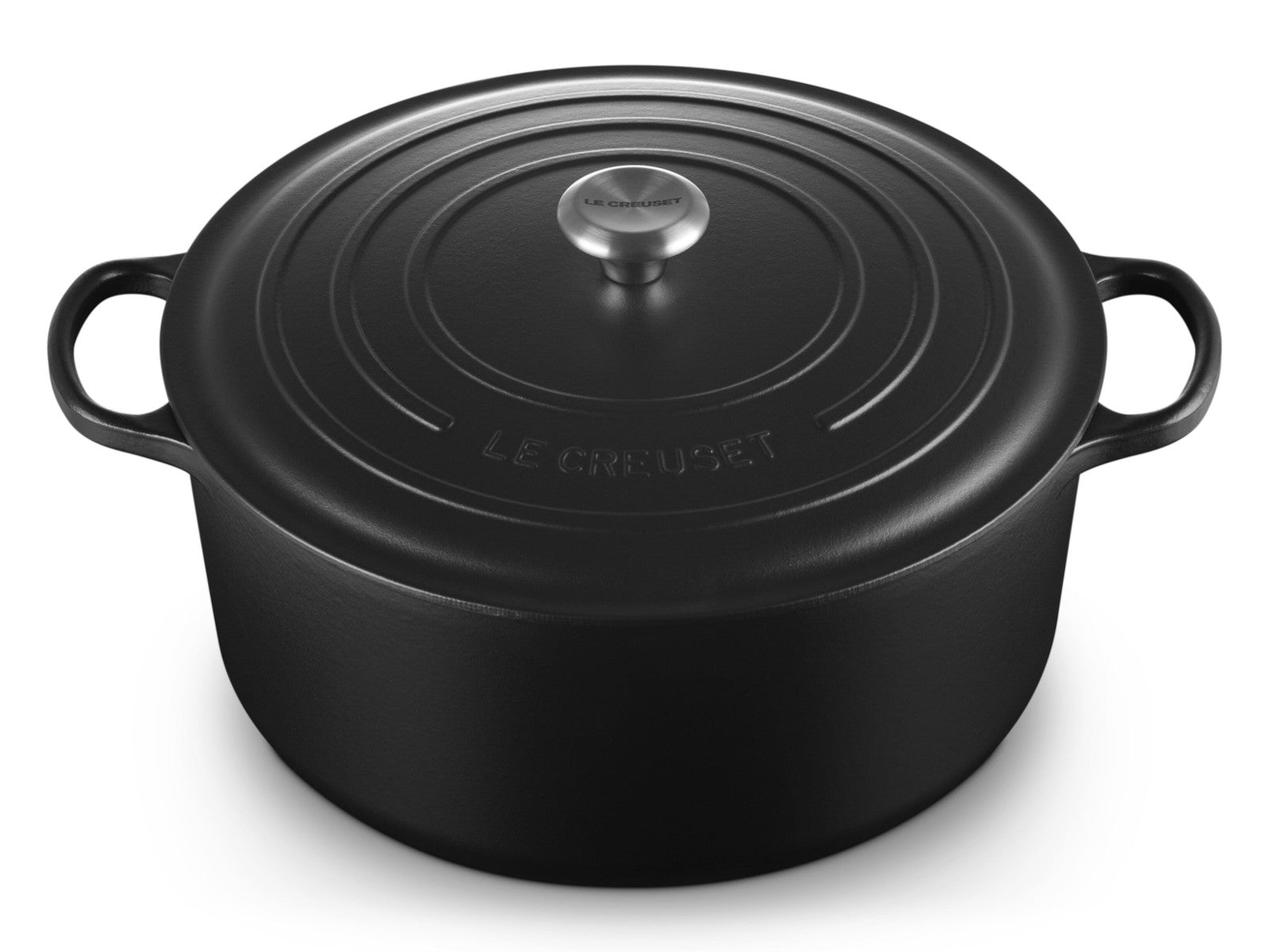 Le Creuset Bräter Signature rund schwarz matt 34cm - Produktbild 3