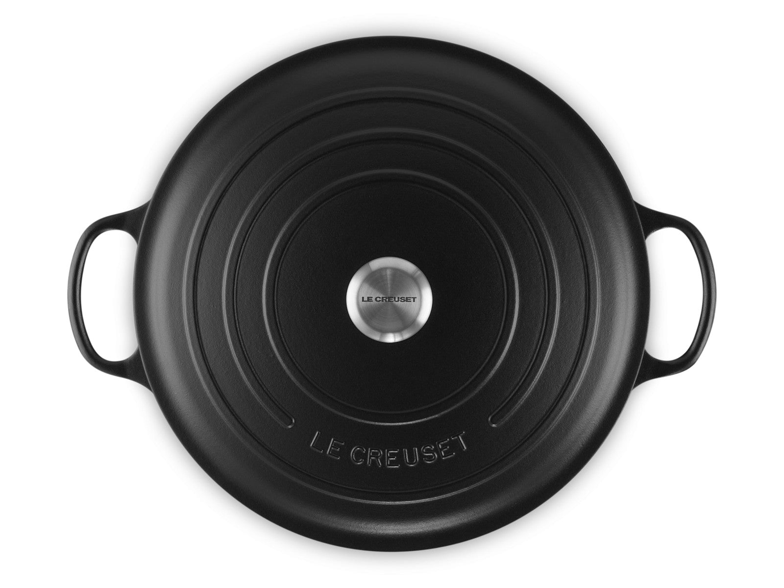 Le Creuset Bräter Signature rund schwarz matt 34cm - Produktbild 5