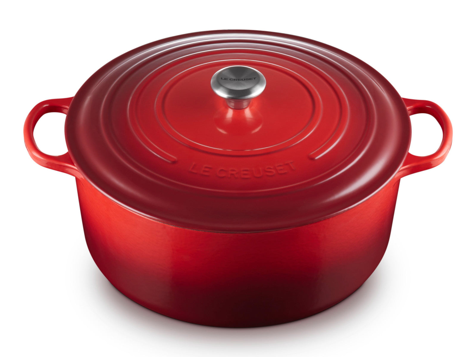 Le Creuset Bräter Signature rund kirschrot 34cm - Produktbild 3