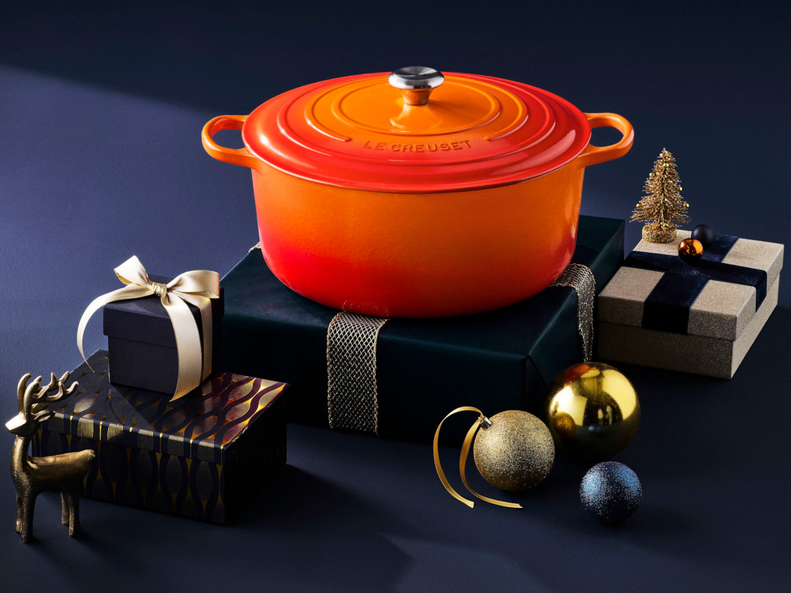 Le Creuset Bräter Signature rund orange 34cm - Produktbild 6